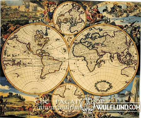 ANTIQUE WORLD, DANCKERTS, HISTORICAL MAP, REPLICA