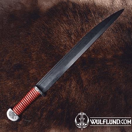 DECORATED VIKING SEAX, TRIQUETRA