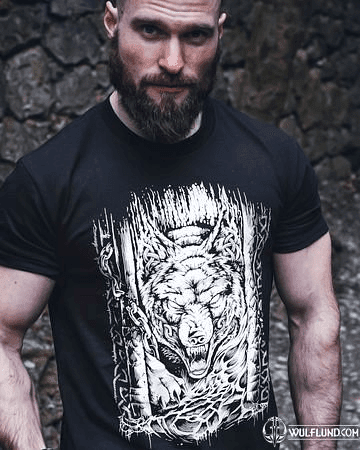 FENRIR MEN'S T-SHIRT  B&W