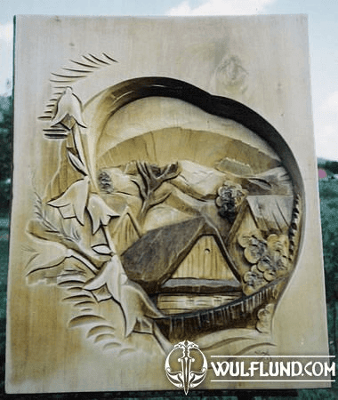 CARPATHIAN HOUSE, HAND CARVED WALL DECORATION