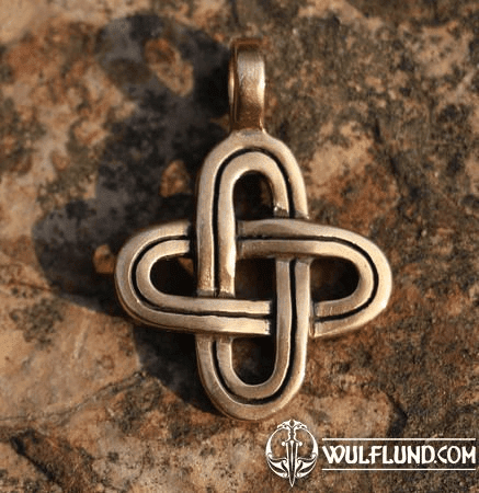 SIMPLE KNOT, BRONZE PENDANT