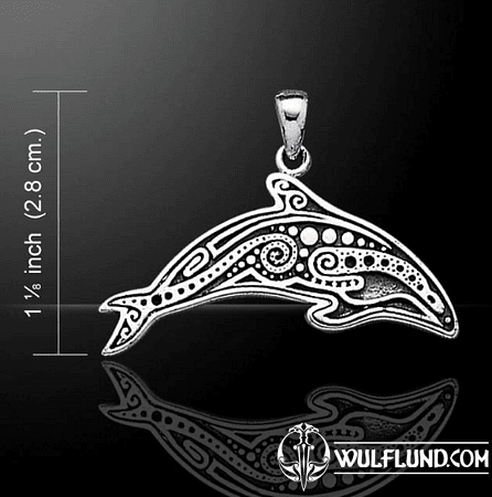 ABORIGINAL SHARK, SILVER PENDANT