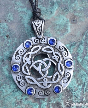 KNOTTED PENDANT WITH GLASS