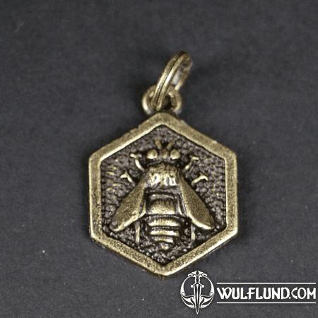 HONEYBEE, PENDANT, ZINC ANTIQUE BRASS