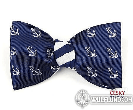 BUTTERFLY BOW TIE, NAVY, ANCHOR