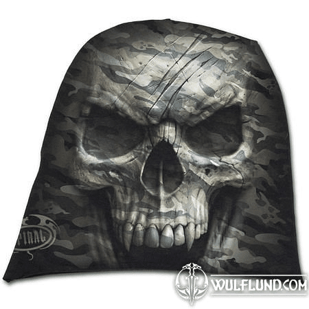 CAMO-SKULL - LEICHTE BAUMWOLL-MÜTZE SCHWARZ