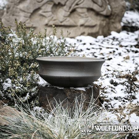 BOWL OPPIDUM STRADONICE, BOHEMIA, CELTIC GRAPHITE POTTERY, REPLICA