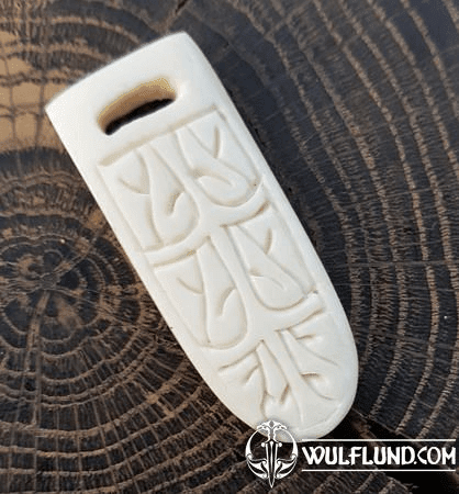 BONE VIKING BELT FITTING FROM DANELAW, ENGLAND, REPLICA