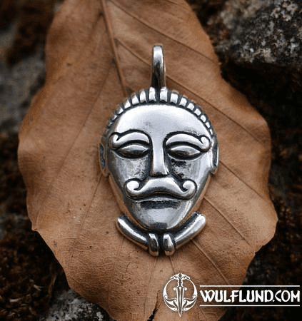 CELTIC HEAD, MSECKE ZEHROVICE, SILVER PENDANT