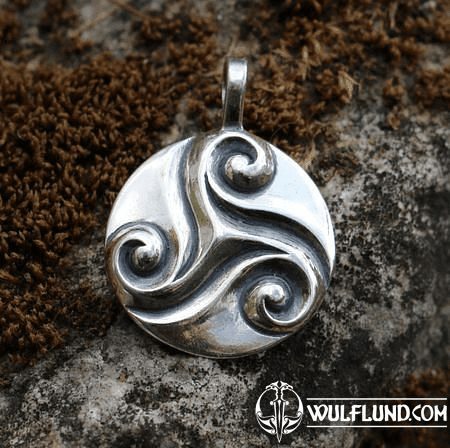 CELTIC TRISKELE, SILVER PENDANT