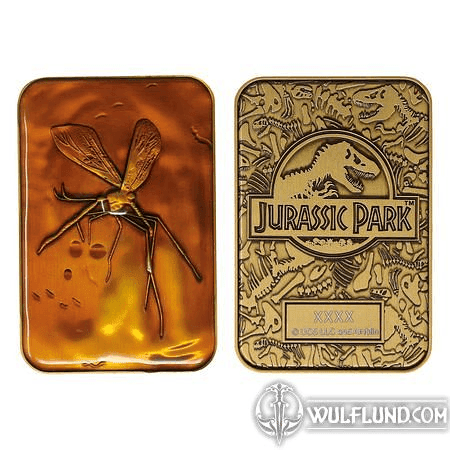 JURASSIC PARK INGOT MOSQUITO IN AMBER LIMITED EDITION