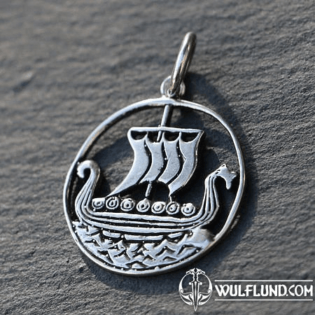 DRAKKAR, VIKING SHIP, PENDANT AG 925