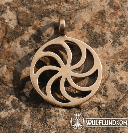 SUN SYMBOL III, BRONZE PENDANT