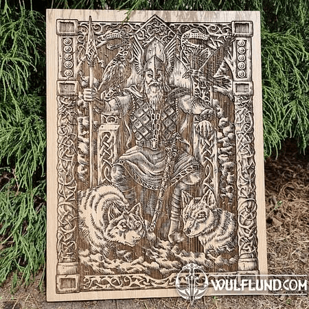 ODIN WALL DECORATION, WOOD 30X40CM