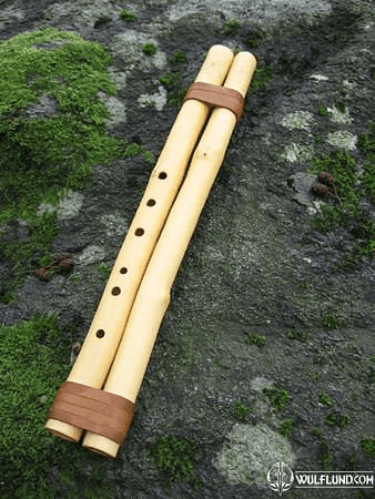 DOUBLE FLUTE, HAND MADE C