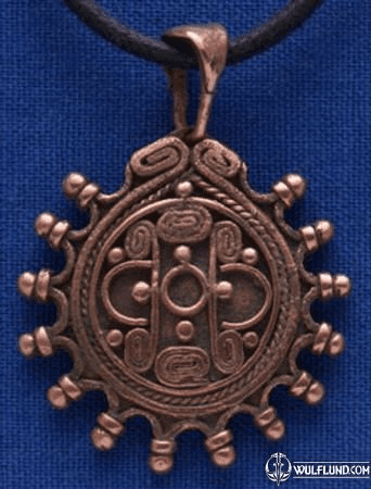 COPPER AMULET OLD SLAVONIC JEWEL