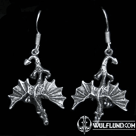 DRAGONS - BOUCLES D'OREILLES EN ARGENT AG 925