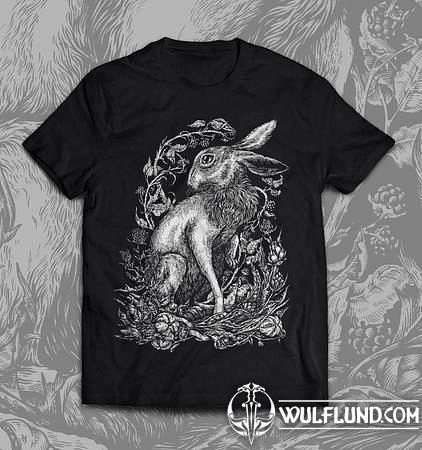 HARE, MEN'S  T-SHIRT, BLACK, DRUID COLLECTION