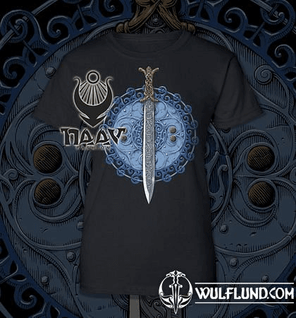 CLAÍOMH SOLAIS - SWORD OF LIGHT, WOMEN'S T-SHIRT - BLUE