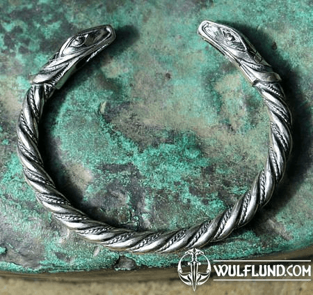 JORMUNGAND, SCHLANGE VON MIDGARD, ARMBAND, SILBER