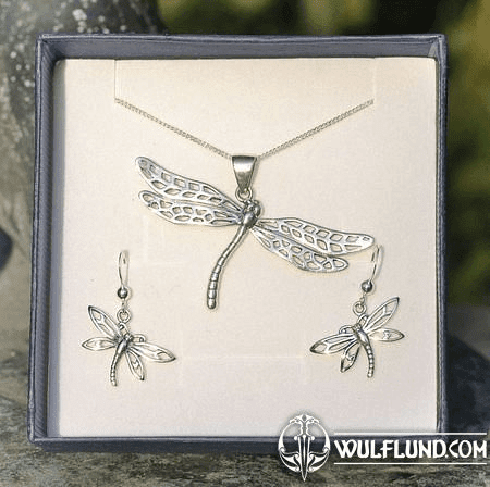 DRAGONFLY, STERLING SILVER JEWELLERY SET