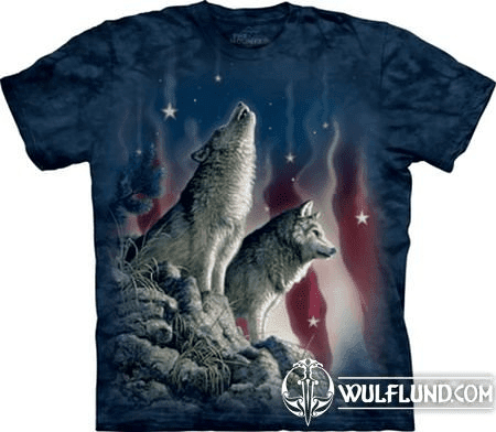 FALLING STARS, WOLF T-SHIRT, THE MOUNTAIN