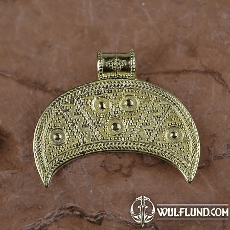 LUNULA, GREAT MORAVIAN EMPIRE GOLD PLATED