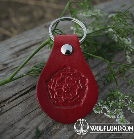 KEYCHAIN - ROSE, LEATHER