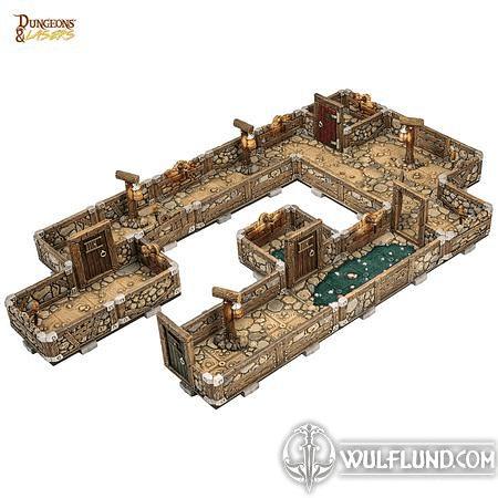 DUNGEONS & LASERS: DWARVEN MINE - HALF-HEIGHT WALLS