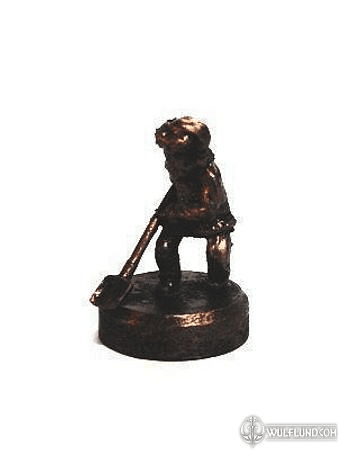 DWARF WITH A SHOVEL, HISTORICAL TIN STATUE