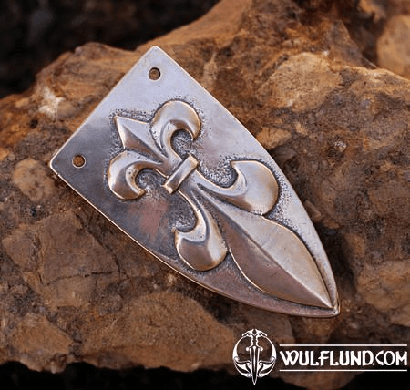 FLEUR DE LIS BANDENDE, WIKINGER - BRONZE