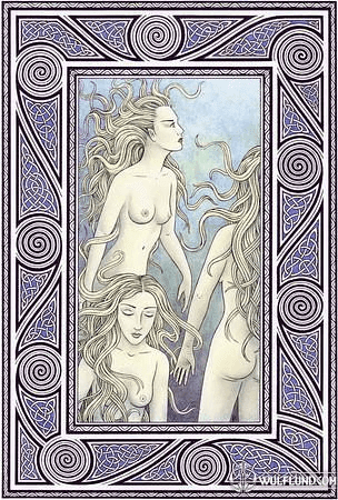 WATER NYMPHS - RUSALKA, PAGAN POSTER