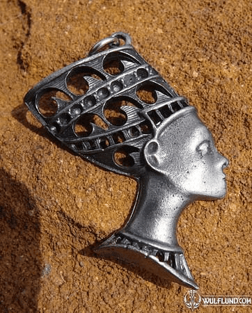 NEFERTITI PENDANT, PEWTER