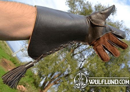 LEATHER FALCONRY GLOVE