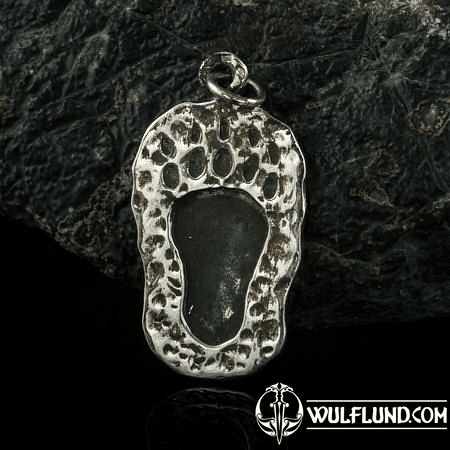 BEAR PAW, SILVER PENDANT