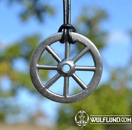 TARANIS WHEEL PENDANT, OPPDIUM STRADONICE, TIN