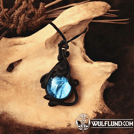 BLUE GLASS PENDANT