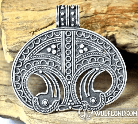 LUNULE VIKING, RÉPLIQUE DE MOESGARD, DANEMARK, ARGENT