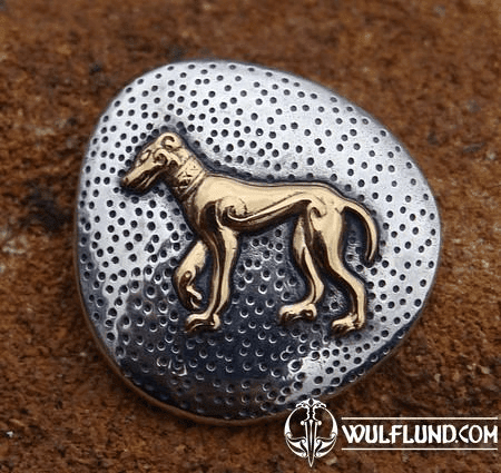 IRISH HOUND, SILVER PENDANT