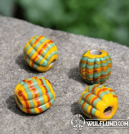 FRANKISH, MEROVINGIAN GLASS BEAD, REPLICA