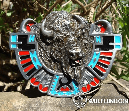 AMERICAN BISON, BELT BUCKLE