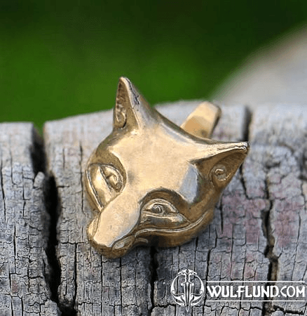 CELTIC FOX, HEAD, PENDANT, BRONZE