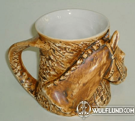 HORSE, CERAMIC MUG, CUP