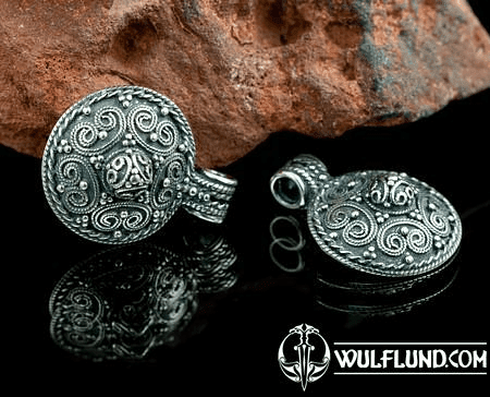 PENDENTIF VIKING, STORA RYK, SUÈDE, ARGENT