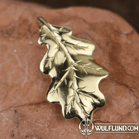 OAK LEAF, PENDANT GOLD PLATED