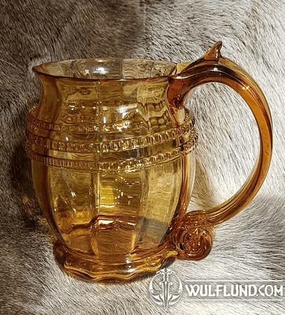 BEER GLASS AMBER HISTORICAL REPLICA