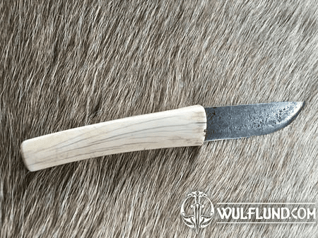 GERD, FORGED MEDIEVAL KNIFE WITH ANTLER