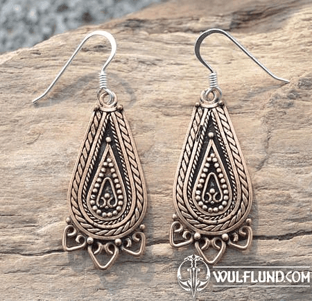 LADA, BRONZE SLAVIC EARRINGS