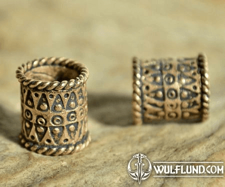 VIKING BEARD RING, BRONZE