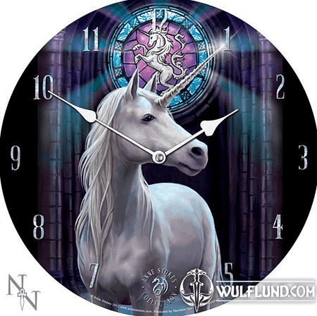 FANTASY UNICORN CLOCK, ANNE STOKES